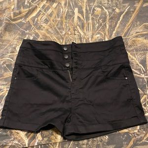 Black Jean shorts